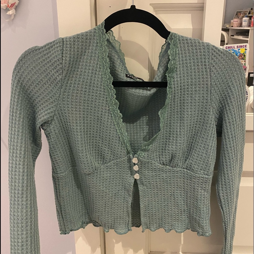 flowy cropped sweater